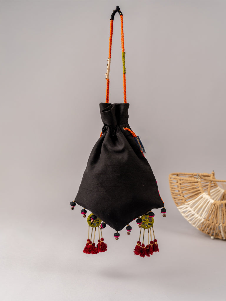 Black Triangular Rabari Potli