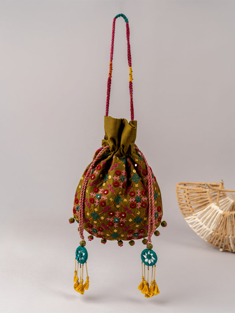Green Sitara Rabari Potli