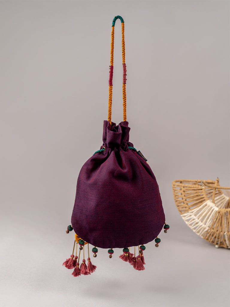 Purple Sitara Rabari Potli