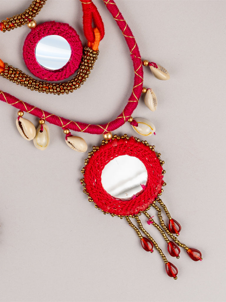 Mustard Layered Necklace Set