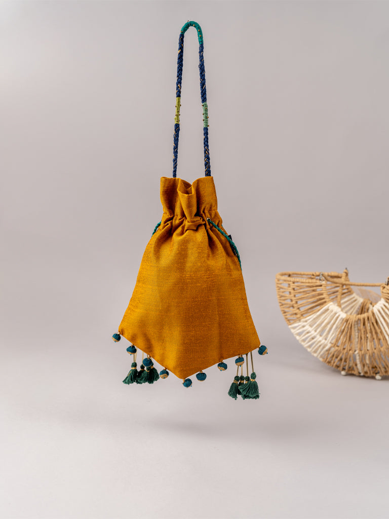 Mustard Triangular Rabari Potli