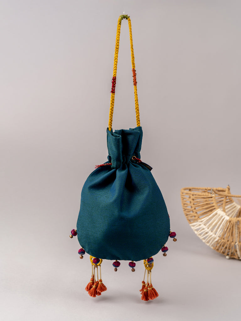 Blue Sitara Rabari Potli