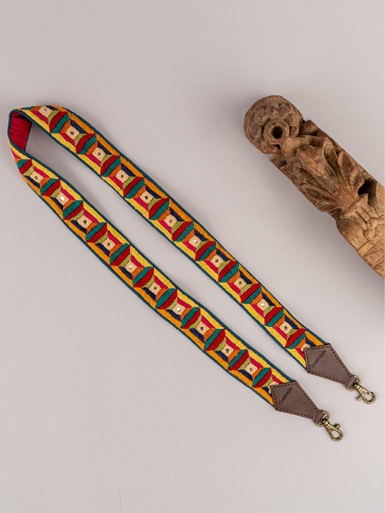Multi Color Square Bag Belt
