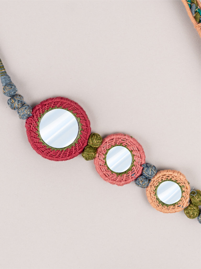 Multi-colour Mandala Necklace Set