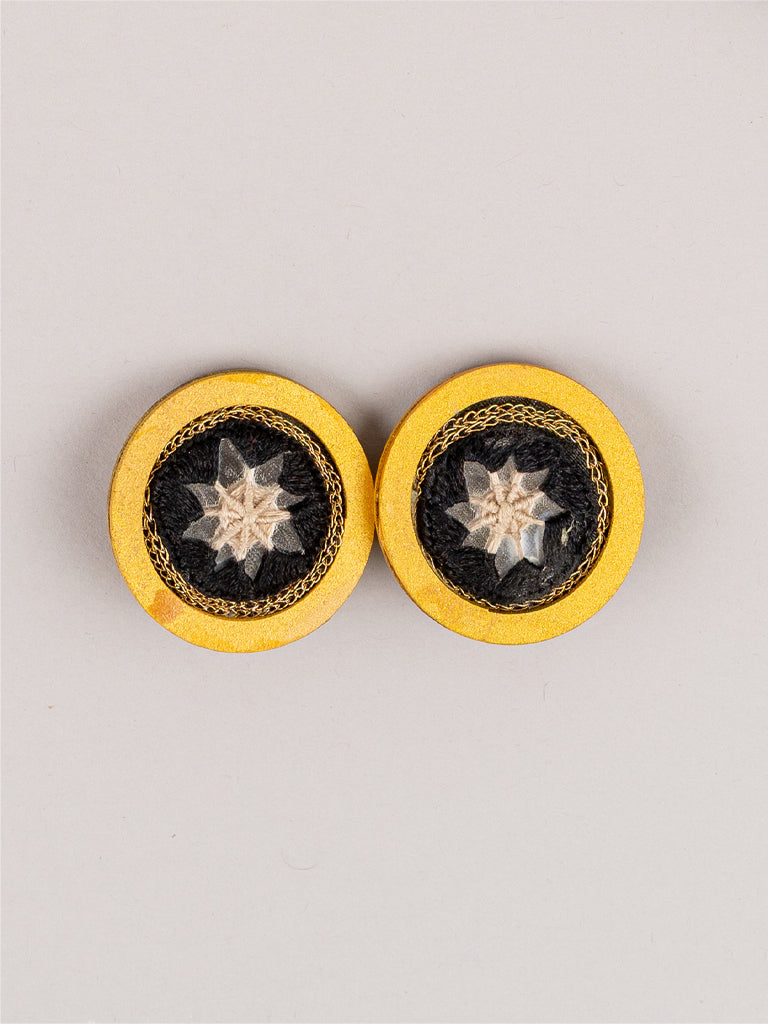 Black Mandala Necklace Set