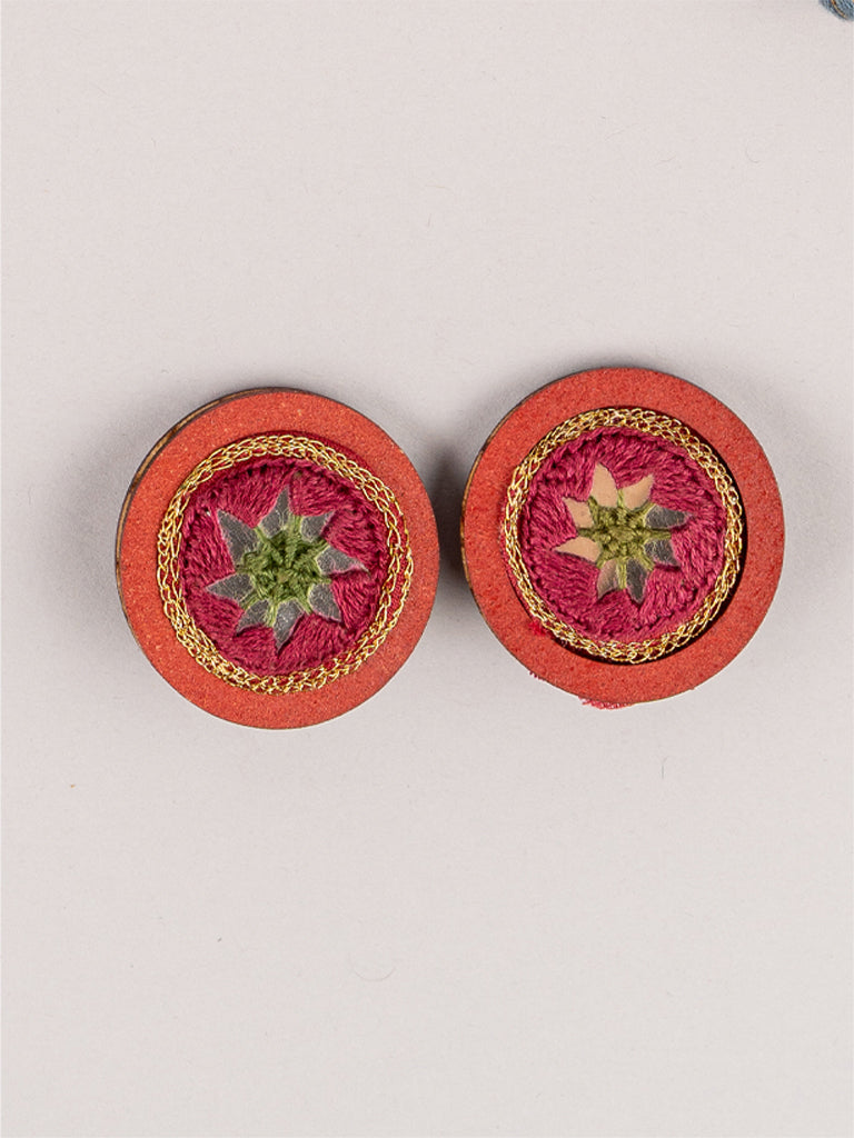 Multi-colour Mandala Necklace Set