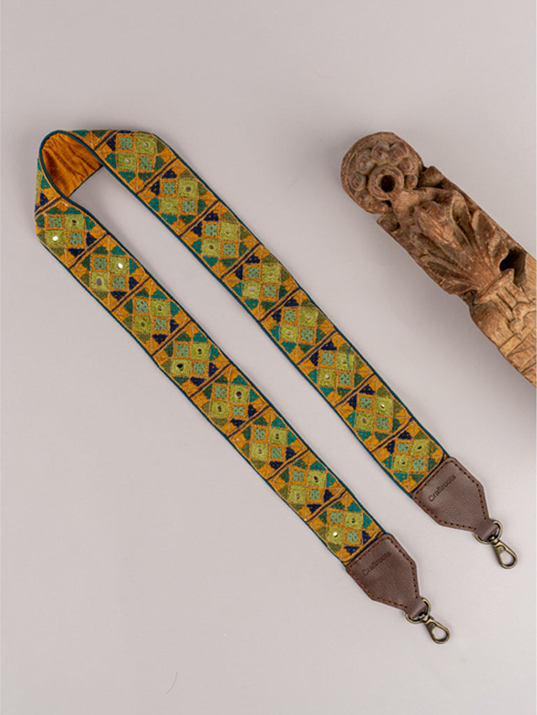 Green Rabari Multi Bag Belt