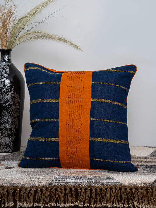 Blue Bhujodi Cushion Cover