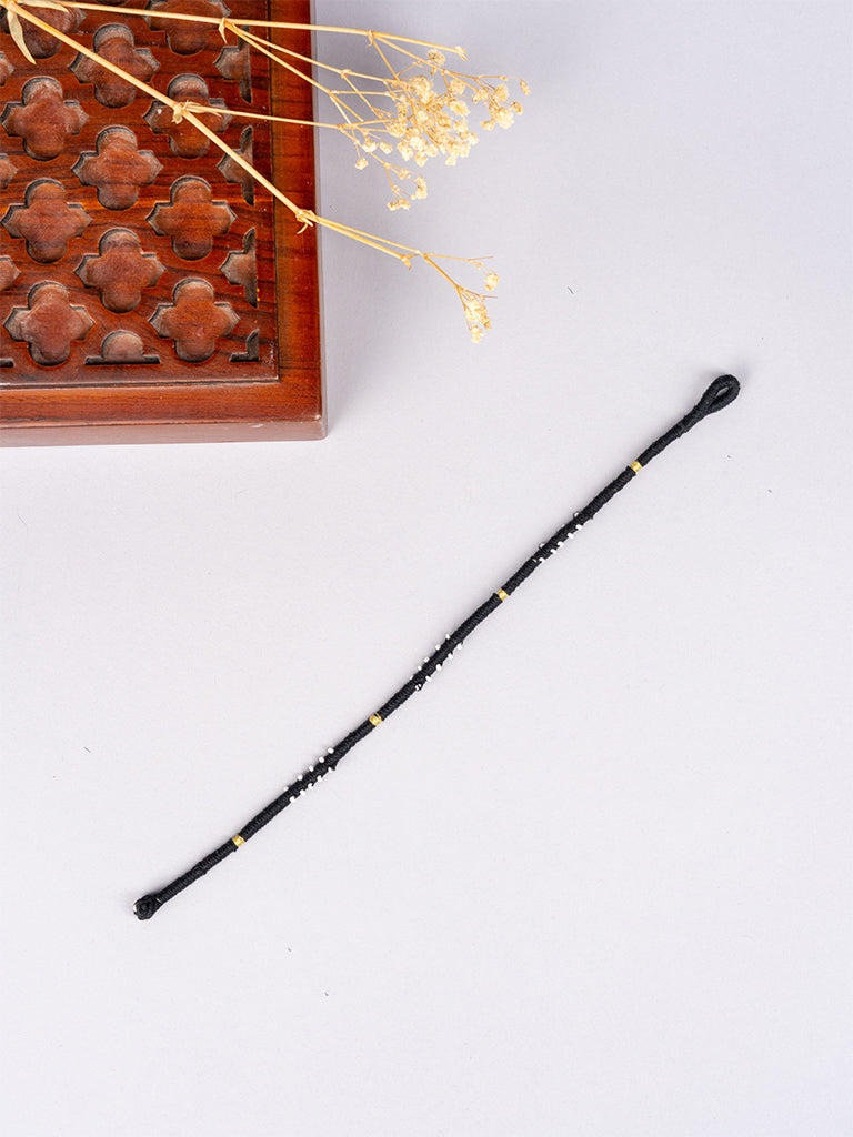 White Moti Anklet