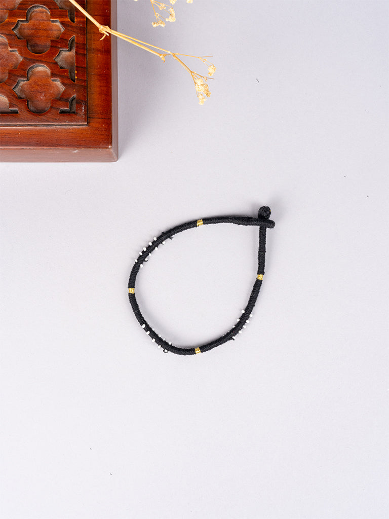 White Moti Anklet