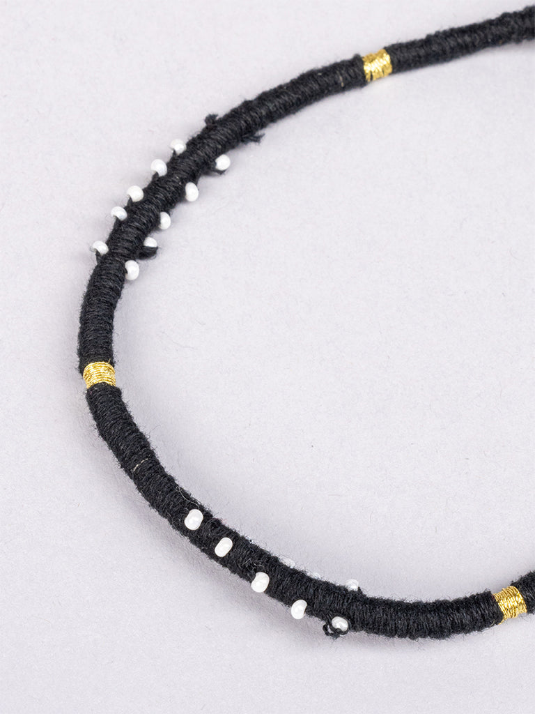 White Moti Anklet