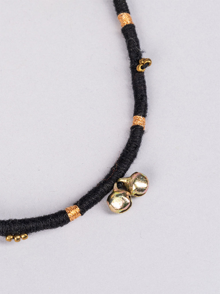 Black Ghunghru Anklet