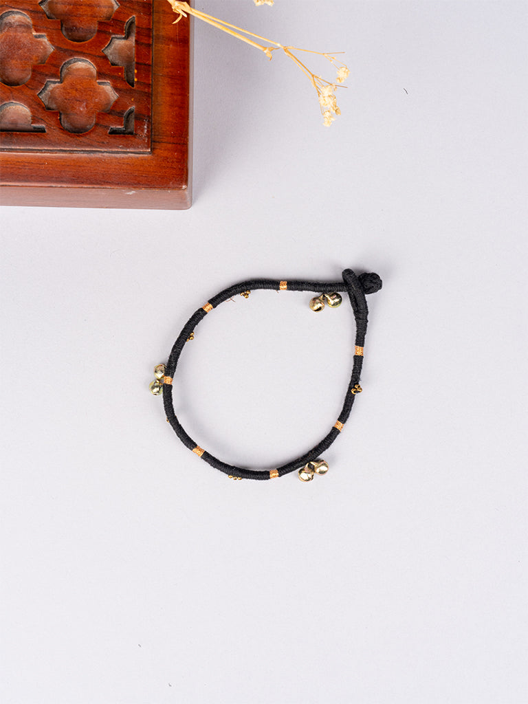 Black Ghunghru Anklet