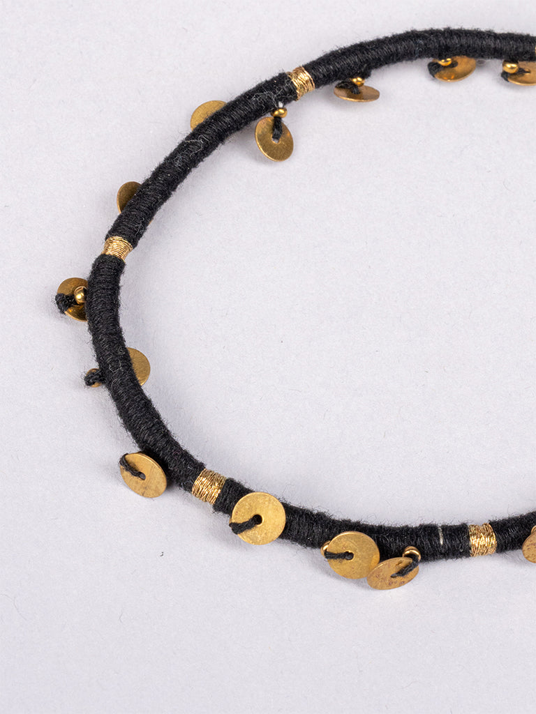 Black Brass Tikki Anklet