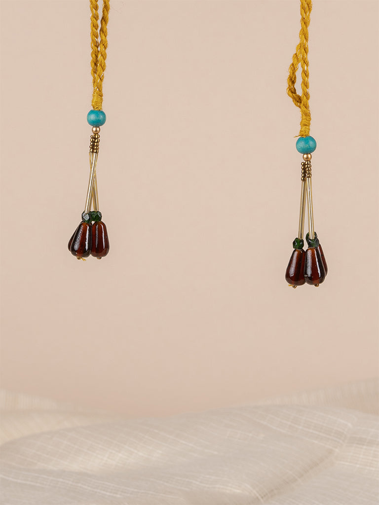 Pentagonal With Sujni Hanging Potli