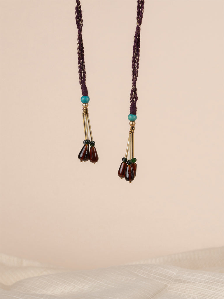 Pentagonal With Sujni Hanging Potli