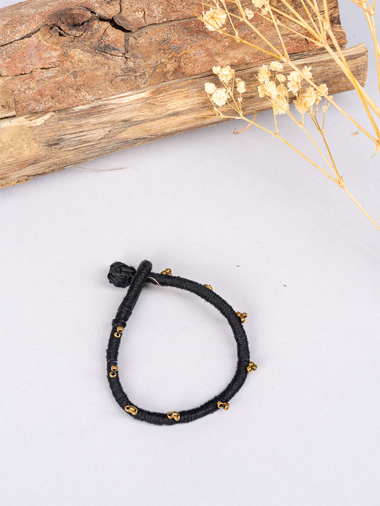 Black Golden Moti Bracelet