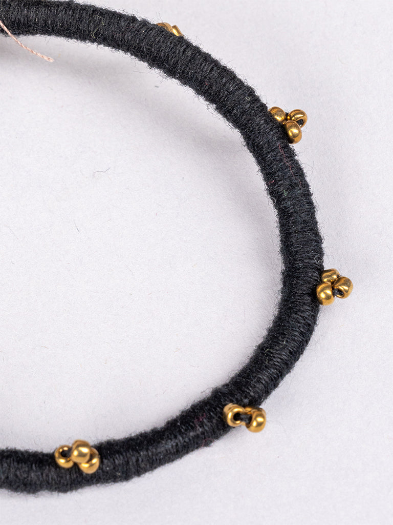 Black Golden Moti Bracelet