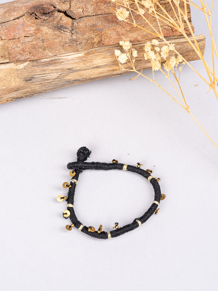 Black Brass Tikki Bracelet