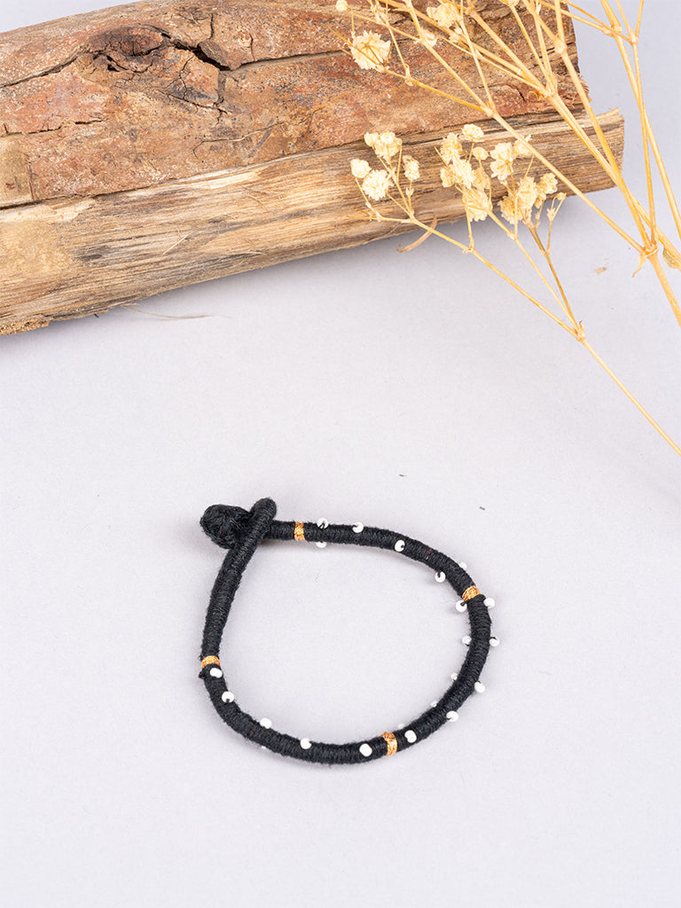 Black White Moti Bracelet