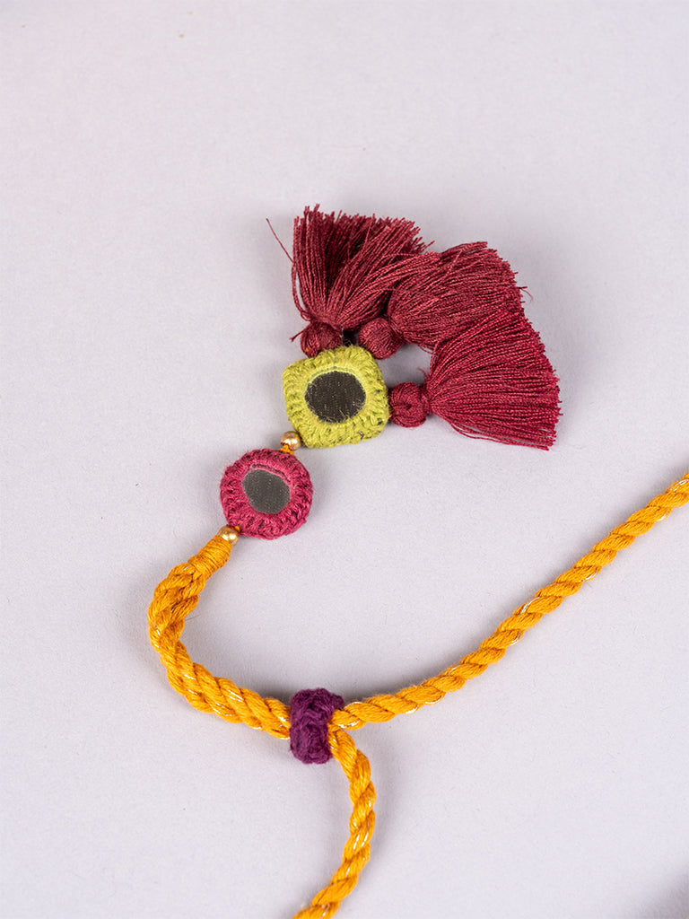 Purple Choker with Aari Embroidery