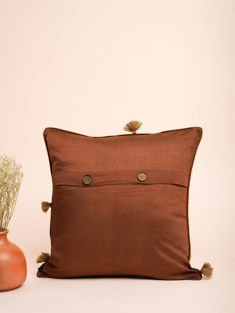 Waves Cushion Cover With HandWork