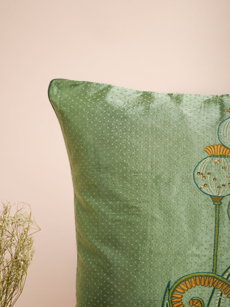 Anaar Teen Aari Cushion Cover