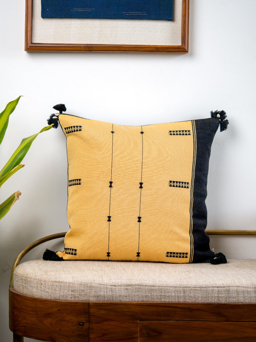 Hand-Woven Cotton Cushion Cover