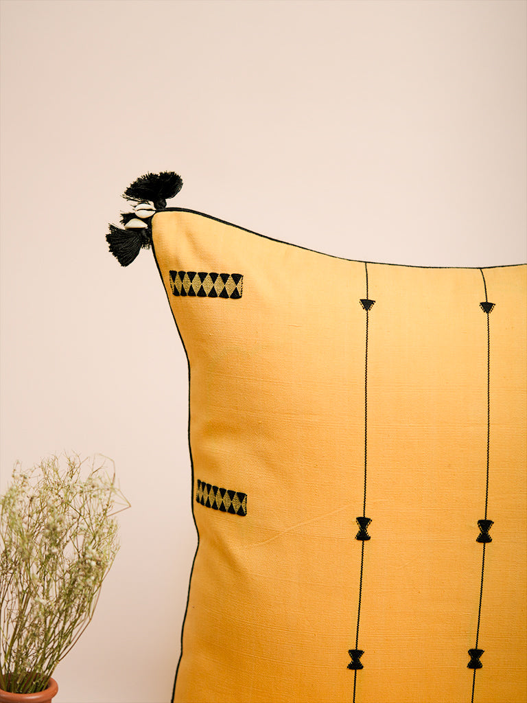 Hand-Woven Cotton Cushion Cover