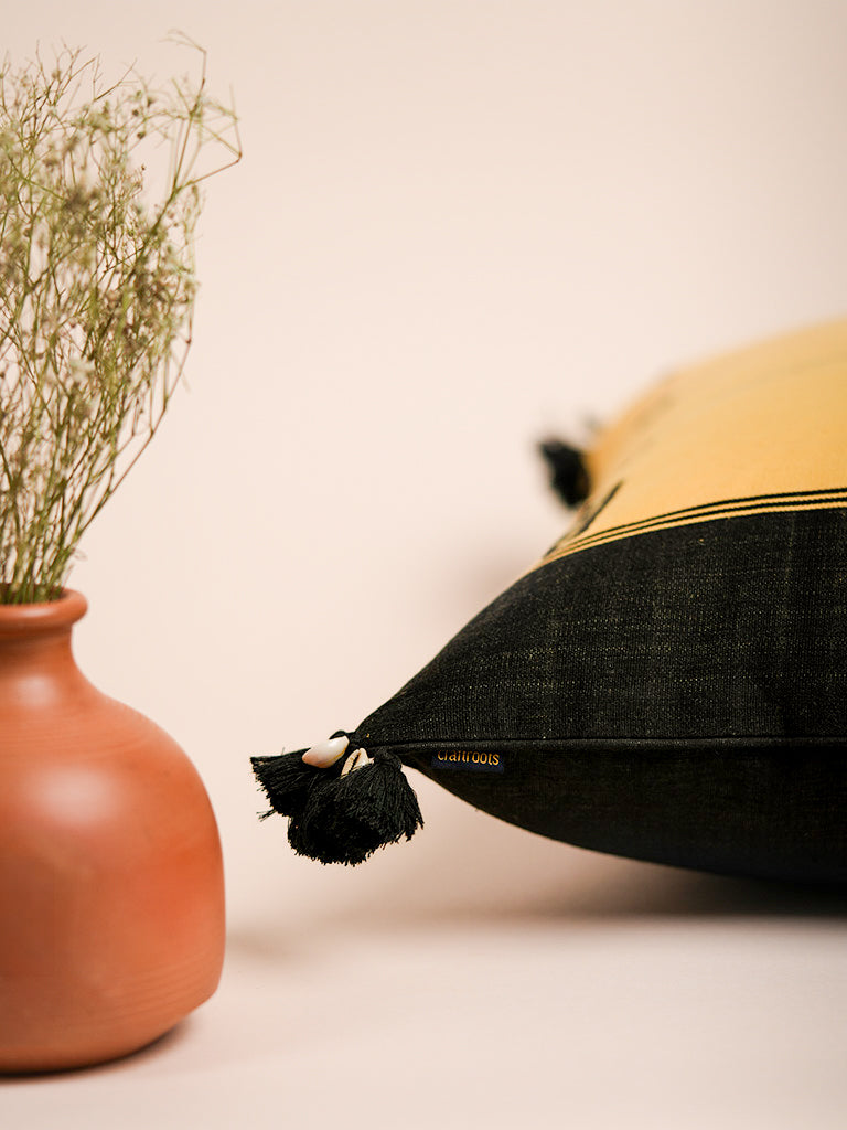 Hand-Woven Cotton Cushion Cover