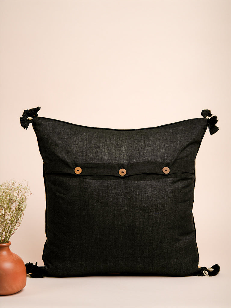Hand-Woven Cotton Cushion Cover