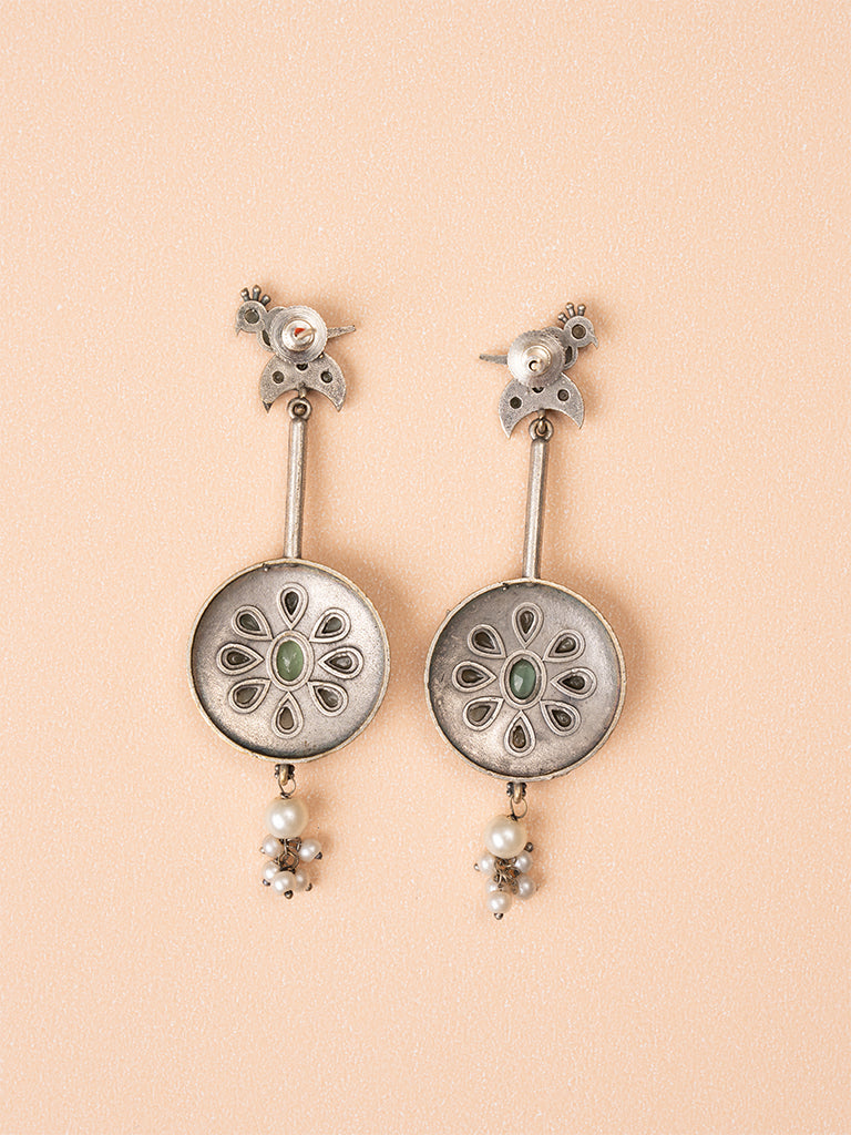 Bird Circular Drop Earring