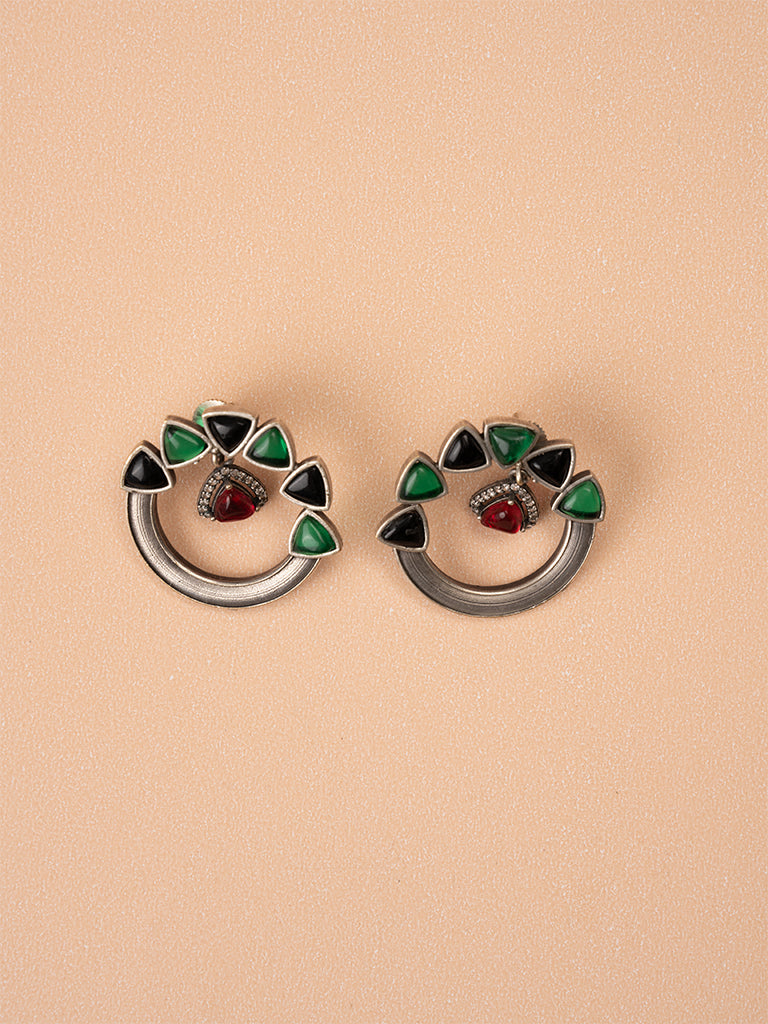 Crystal Chand Earring