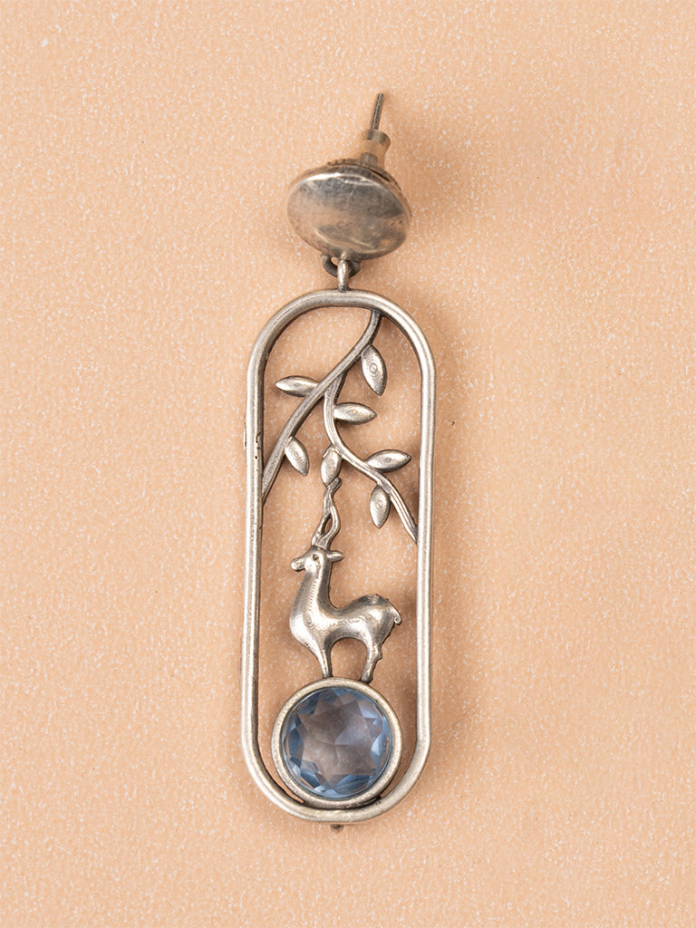 Deer Blue Stone Earring