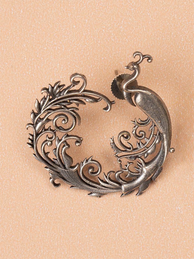Contemporary Peacock Earring