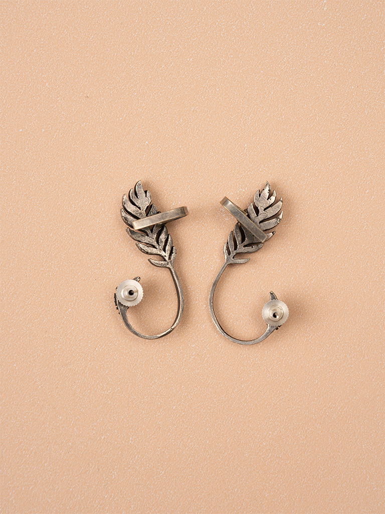 Peacock Leaf Earring