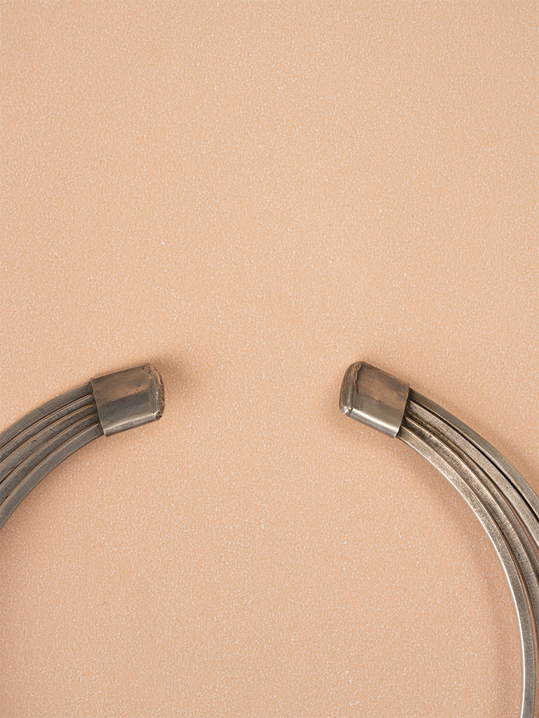 Layered German Silver Choker
