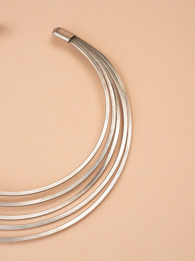 Layered German Silver Choker