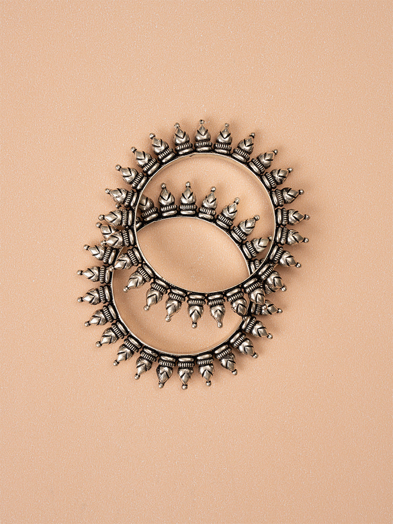 Matka German Silver Bangles
