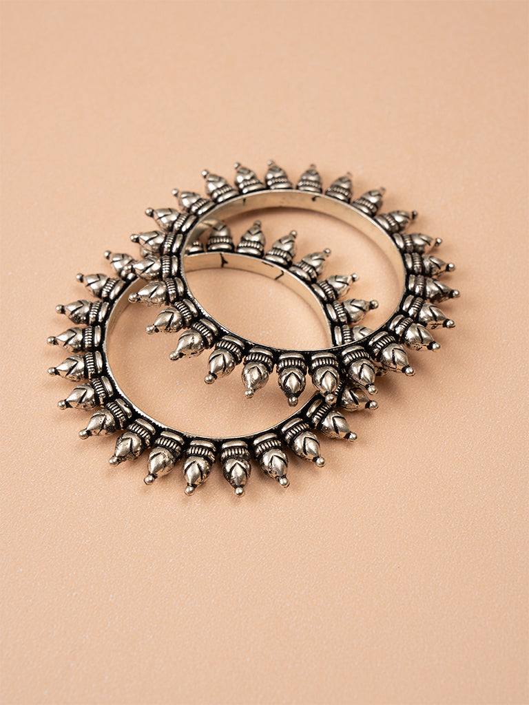 Matka German Silver Bangles