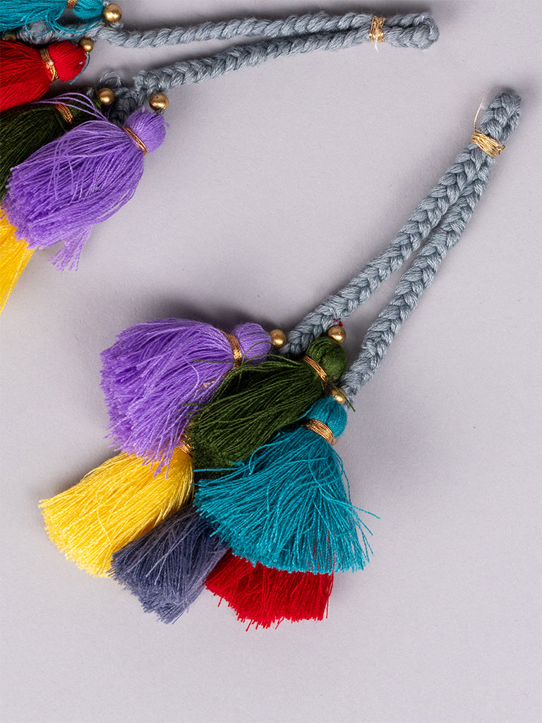 Grey Dori With Mul Tassels