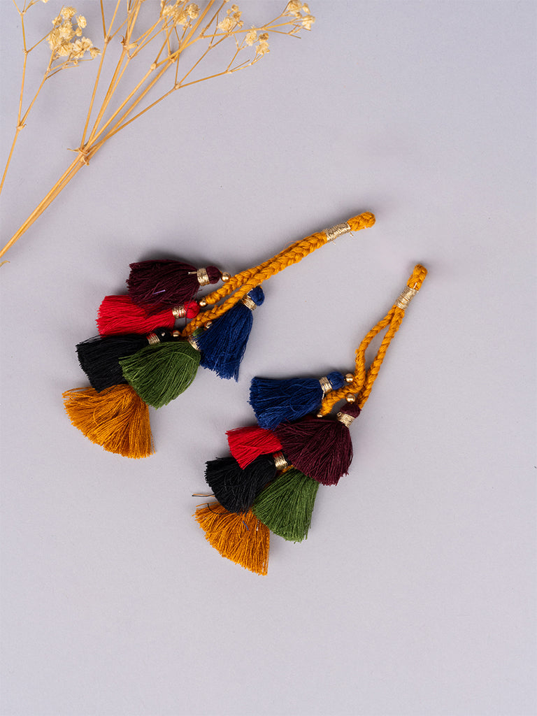 Mustard Dori With Mul Tassels
