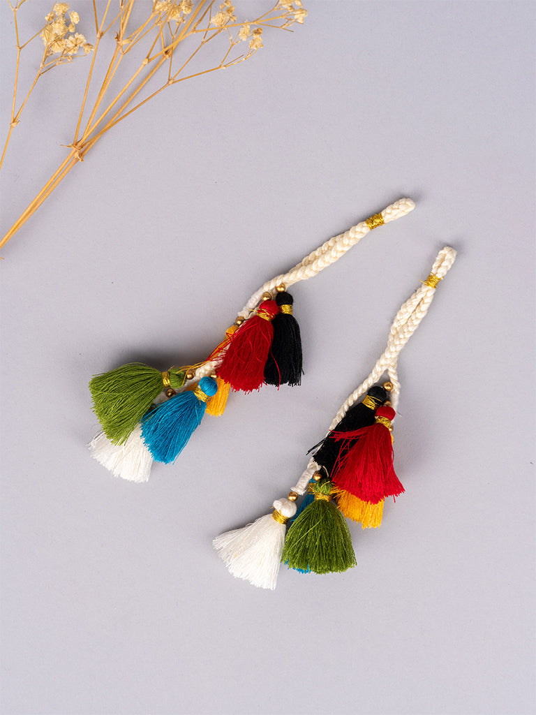 Ivory Dori With Mul Tassels