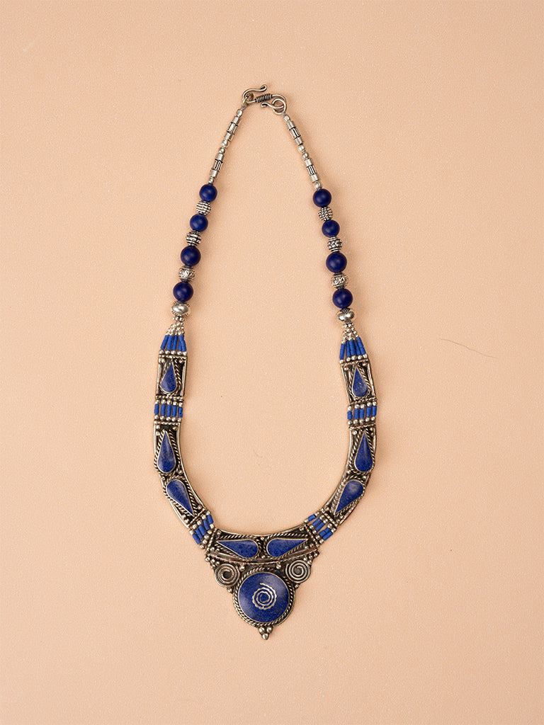 Afghani Blue Stone Choker