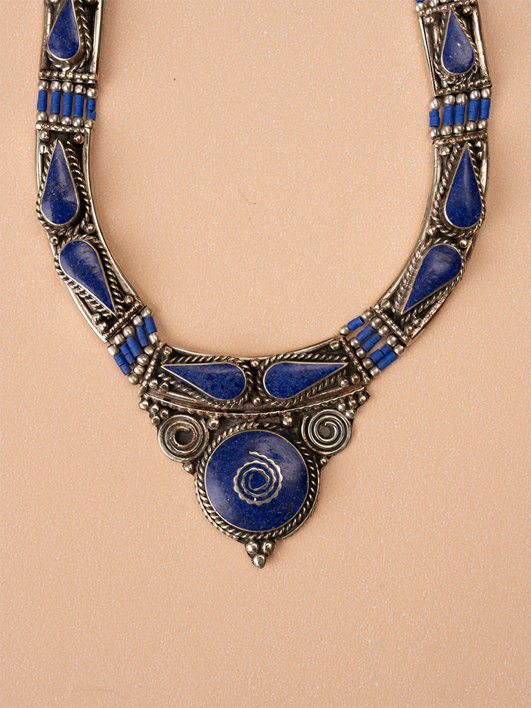 Afghani Blue Stone Choker