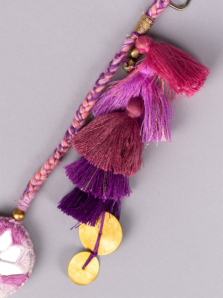 Purple Karodiya Tassel Keychain