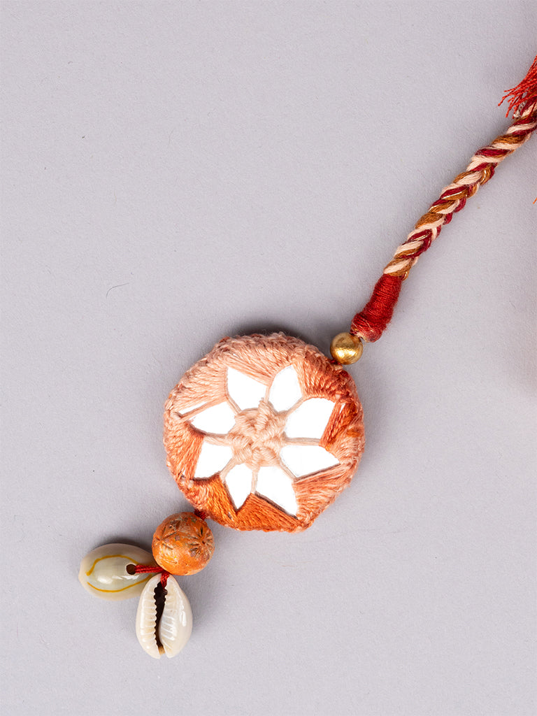 Peach Karodiya Tassel Keychain