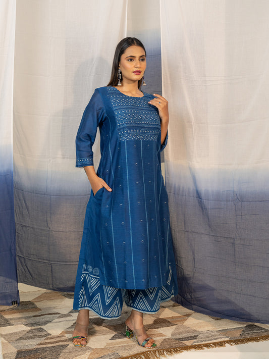 Block Printed Yoke Kurta
