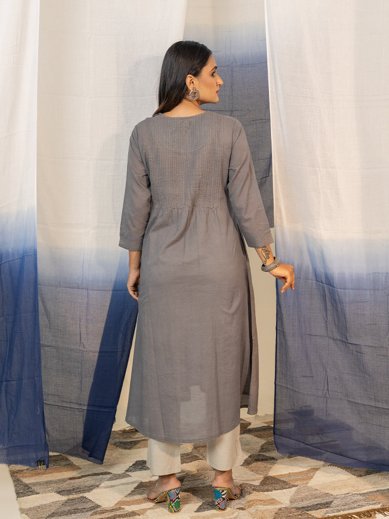 Floral Cotton Kurta
