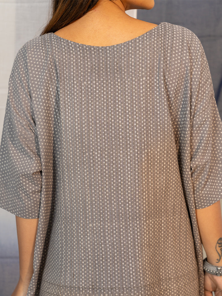 Dress With Block Print
